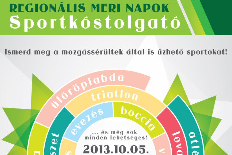 Sportkóstoló rendezvénysorozat indul a mozgáskorlátozott embereknek 