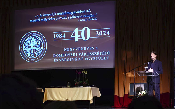 Negyven évvel ezelőtt alakult meg a Dombóvári Városszépítő és Városvédő Egyesület